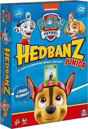 HedBanz de Paw Patrol, juego de mesa de adivinanzas