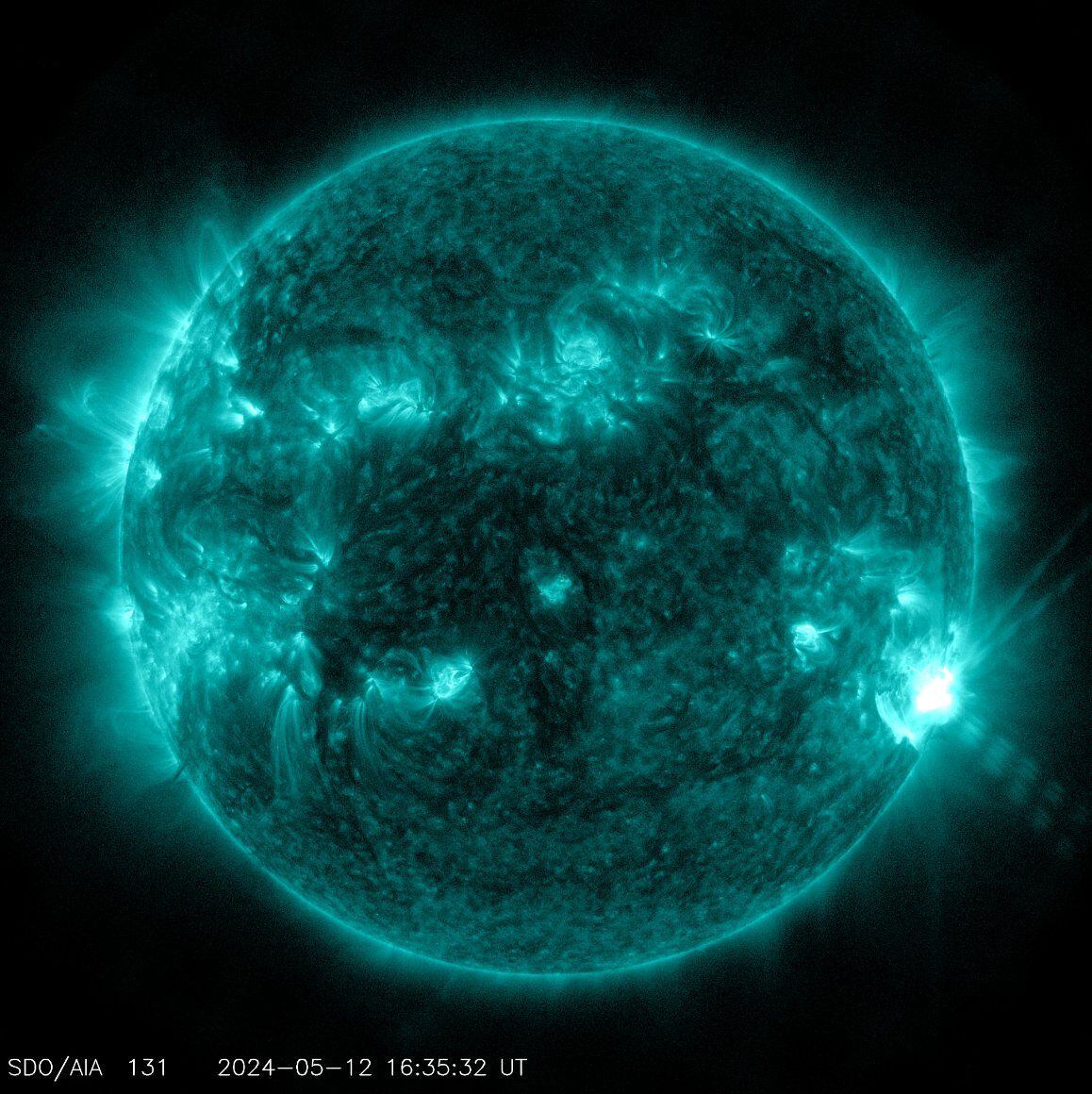 NASA reporta una intensa Llamarada Solar hoy 12 de mayo