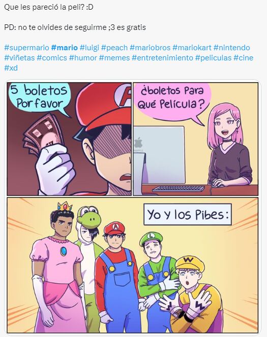 Memes de ‘Súper Mario Bros. La Película’