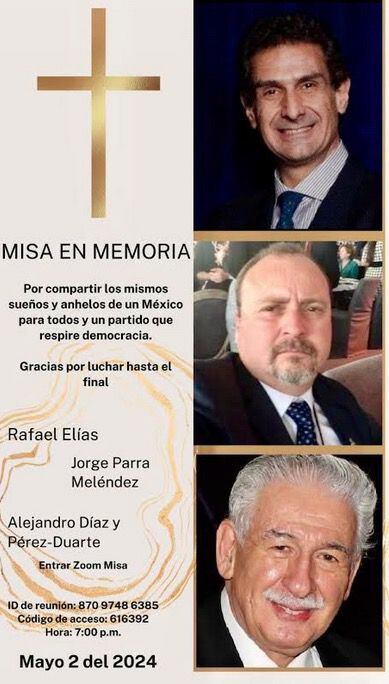 Rafa Elías, Jorge Parra y Alejandro Díaz.