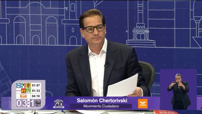 Salomón Chertorivski en el segundo debate CDMX
