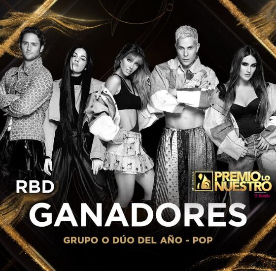 Premios Lo Nuestro 2024: RBD gana a Grupo o Dúo Del Año – Pop