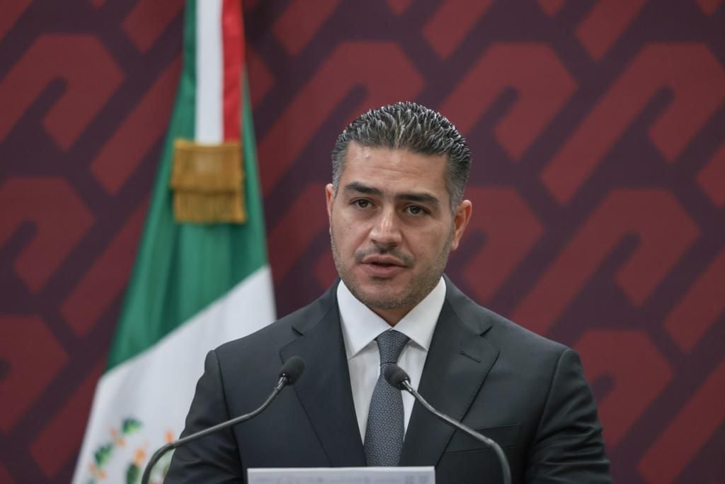 Omar García en conferencia el 16 de diciembre de 2022 por el atentado contra Ciro Gómez Leyva