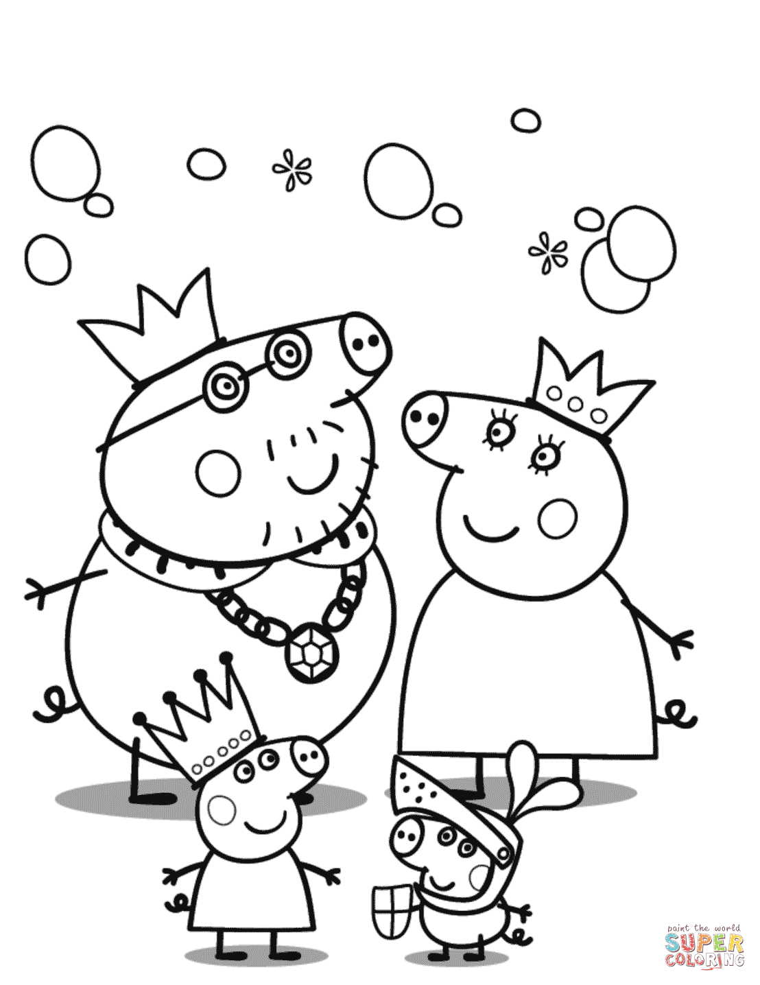 Mamá Cerdita de Peppa Pig: 10 dibujos para el Día de la Madre bonitos que puedes colorear y regalar