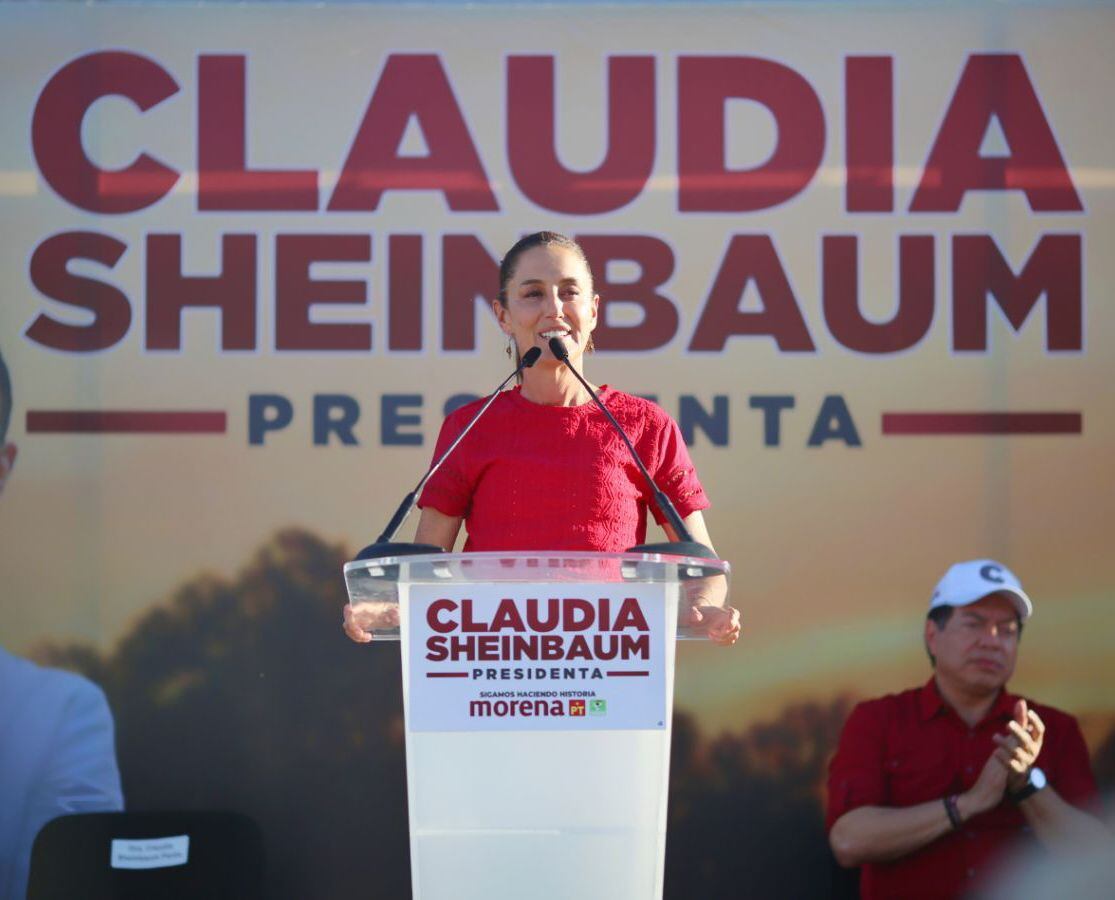 Claudia Sheinbaum en campaña presidencial