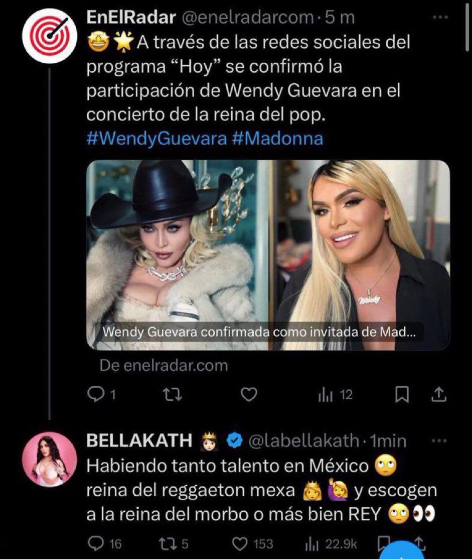 Acusan que Bellakath fue transfóbica con Wendy Guevara