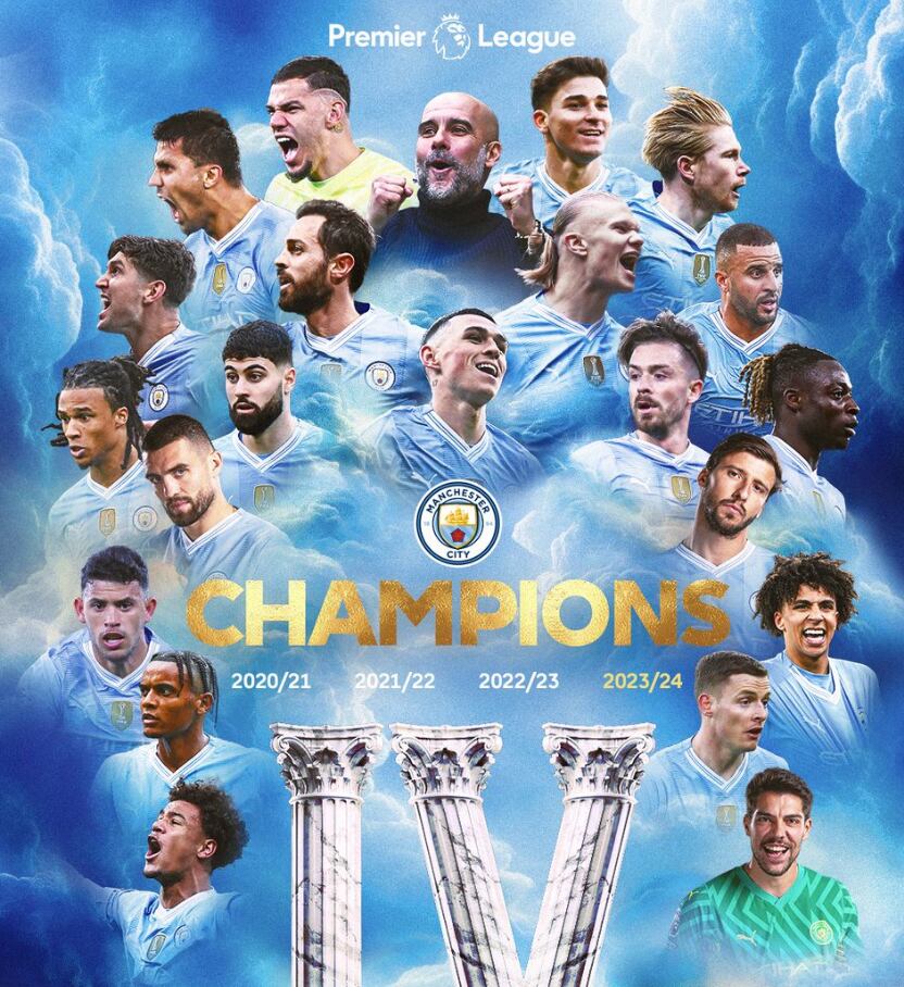 Manchester City, campeón de la Premier League