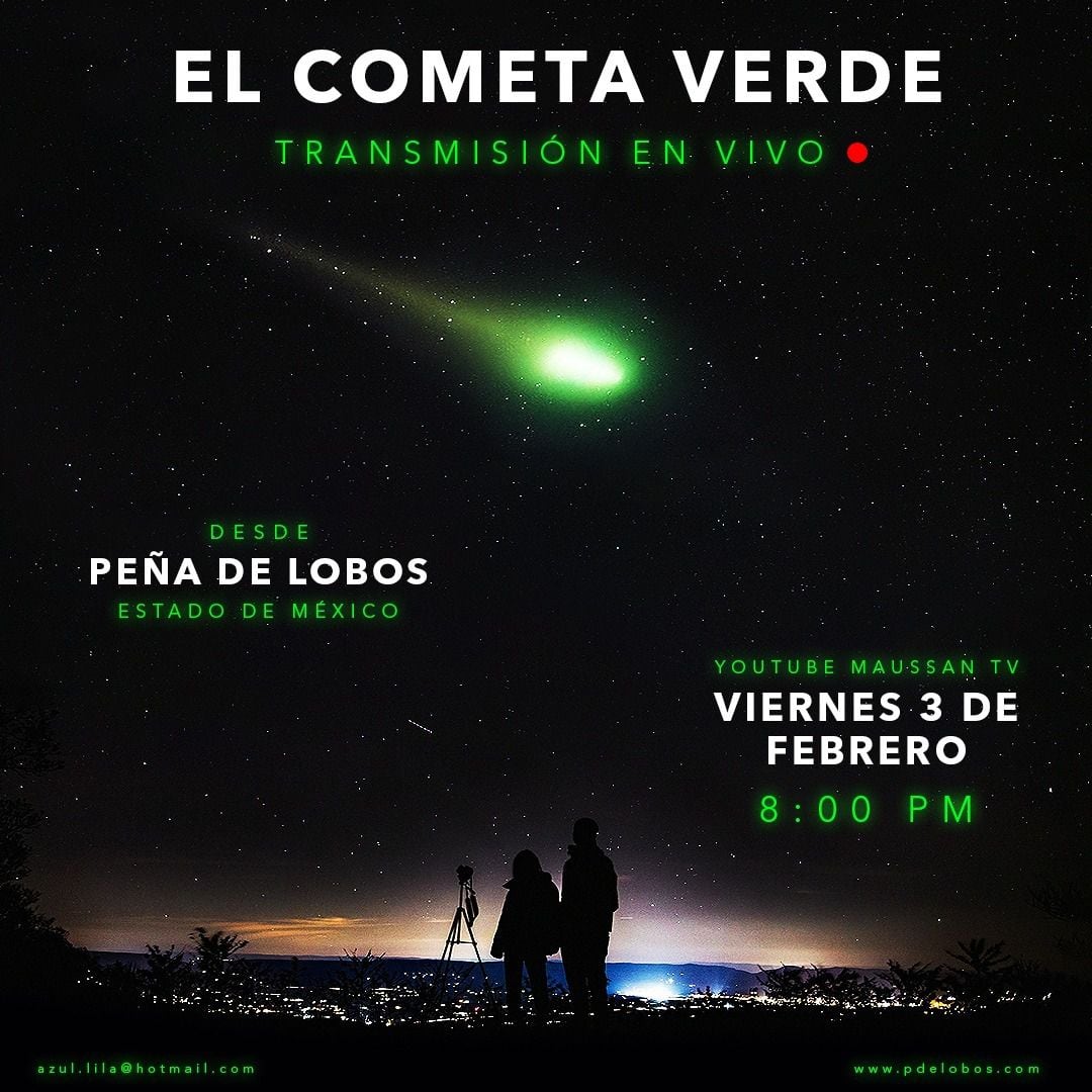 Jaime Maussan transmitirá en vivo el cometa verde desde el Estado de México