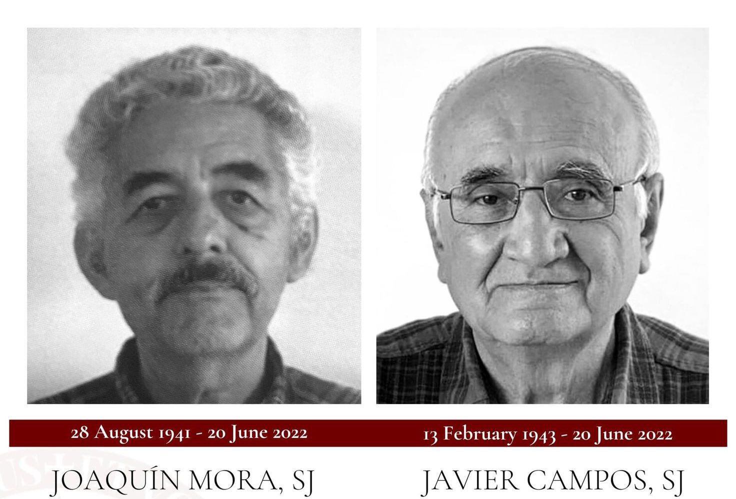 Joaquín Mora y Javier Campos, sacerdotes jesuitas asesinados en Chihuahua