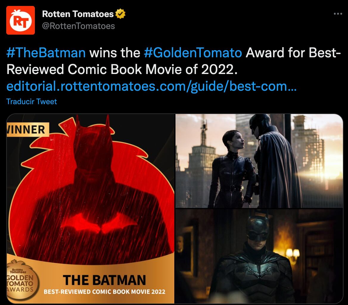 The Batman Golden Tomato