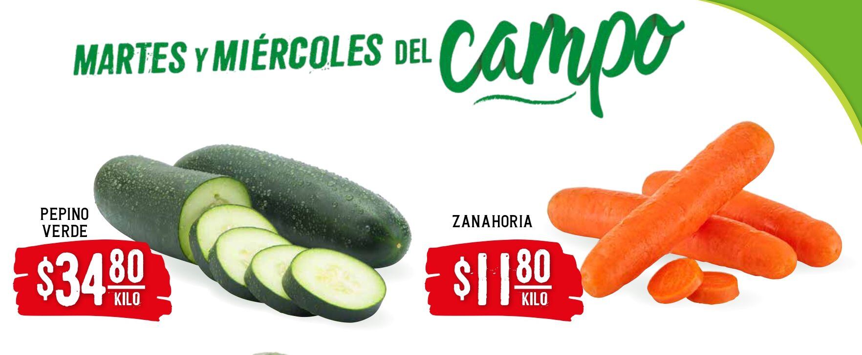 Martes y Miércoles del Campo Soriana 16 y 17 de abril: mejores ofertas en frutas y verduras