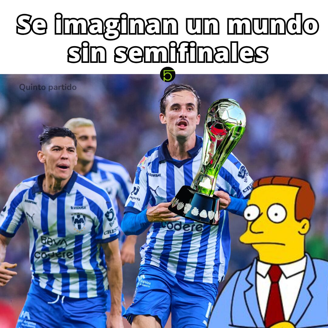 Meme de Rayados de Monterrey tras quedar eliminado en semifinales.