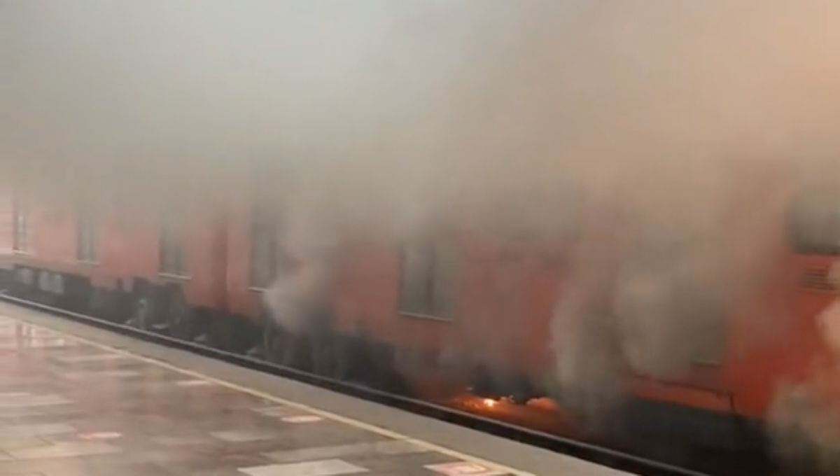 Incendio en vagón de la Línea 5 del Metro CDMX