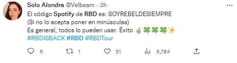Reacciones a la caída de Spotify por euforia de boletos para RBD