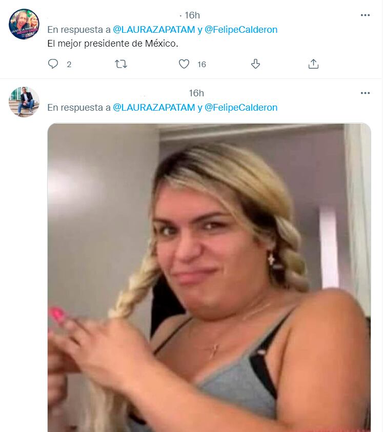 comentarios de Twitter hacia Laura Zapata