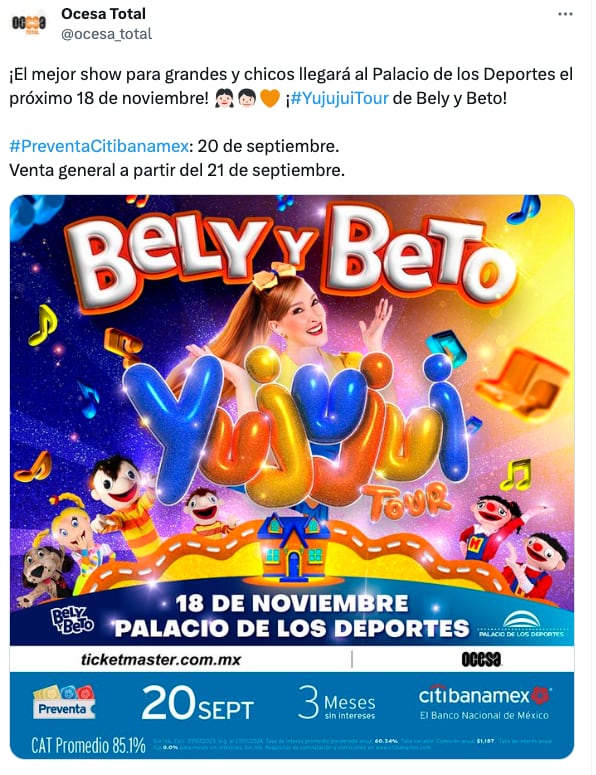 Bely y Beto presentará un show lleno de diversión en el Palacio de los Deportes