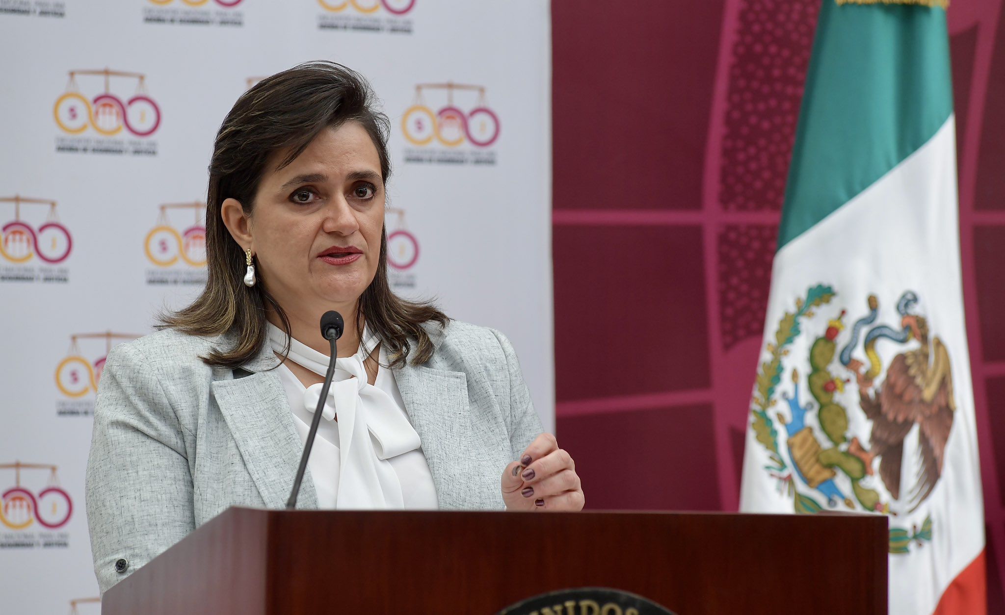 Margarita Ríos Farjat, ministra de la SCJN en el Encuentro Nacional de Seguridad y Justicia