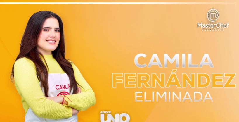 Camila Fernández se convirtió en la tercera eliminada de MasterChef Celebrity 2024