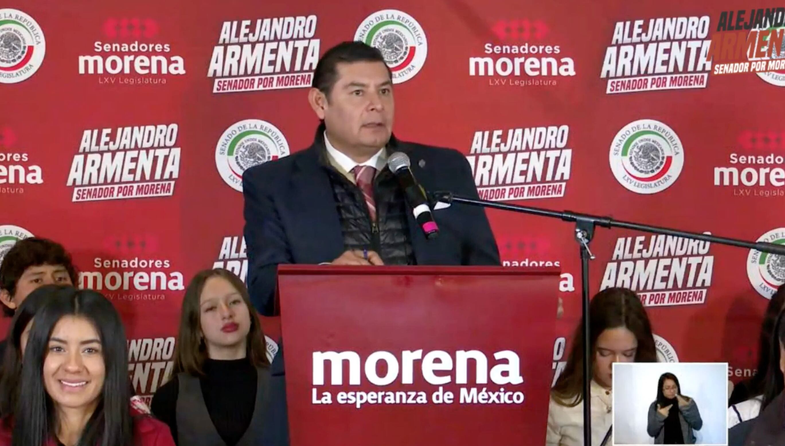 Alejandro Armenta, candidato de Morena al gobierno de Puebla