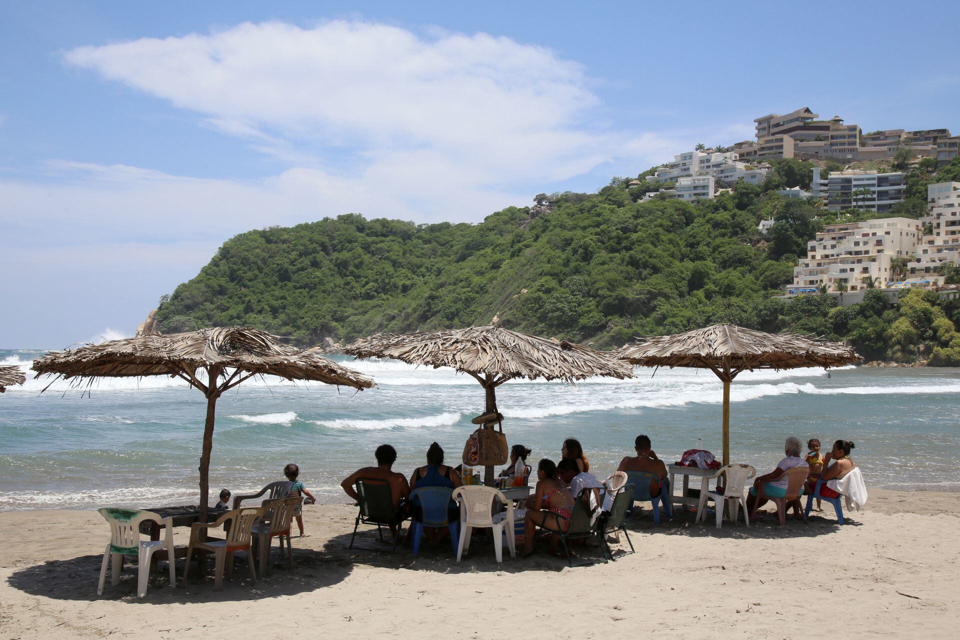Turistas en Acapulco, Guerrero.
