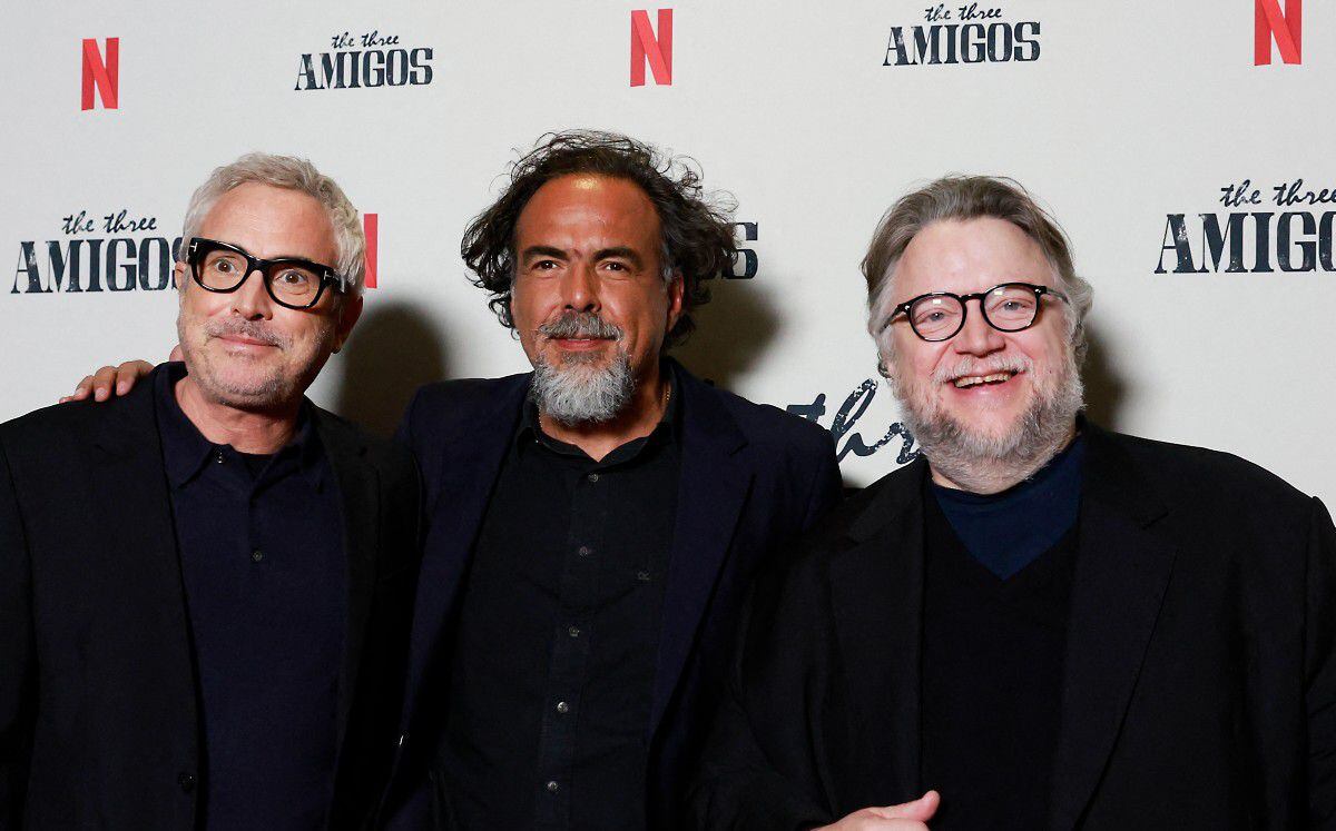 Alfonso Cuarón, Alejandro González Iñárritu y Guillermo del Toro,