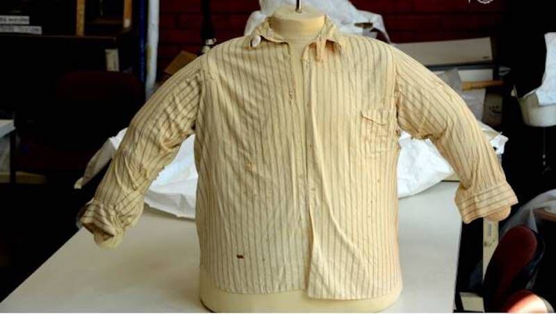 Camisa que usó Pancho Villa el día que lo mataron