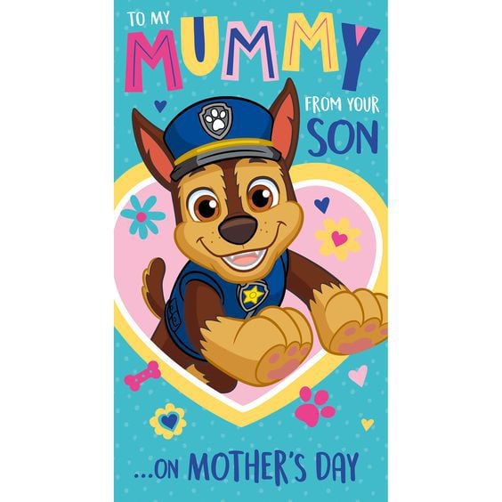 Tarjetas de Paw Patrol para el Día de las Madres