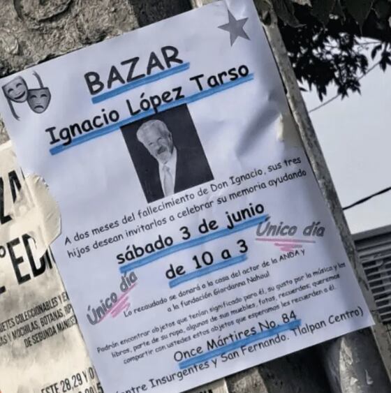 Venderán cosas de Ignacio López Tarso